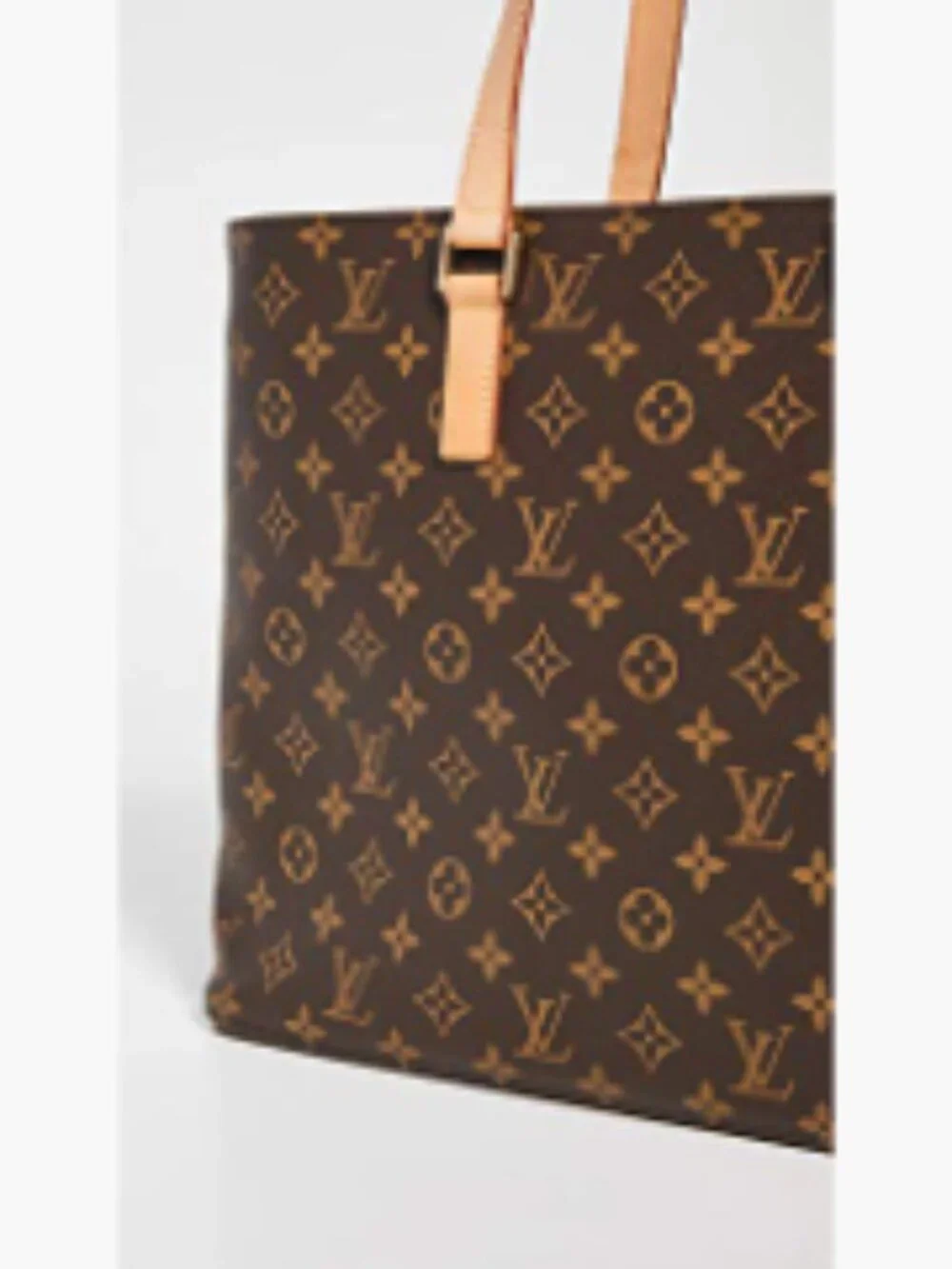 Pre-Loved Monogram Canvas Tote Bag Leather Trim Structured